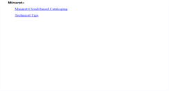 Desktop Screenshot of minaret.biz