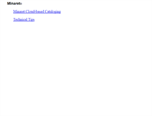 Tablet Screenshot of minaret.biz